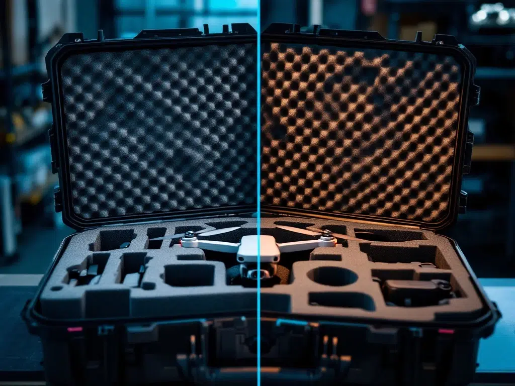 Which foam inlays work best for drone protection?