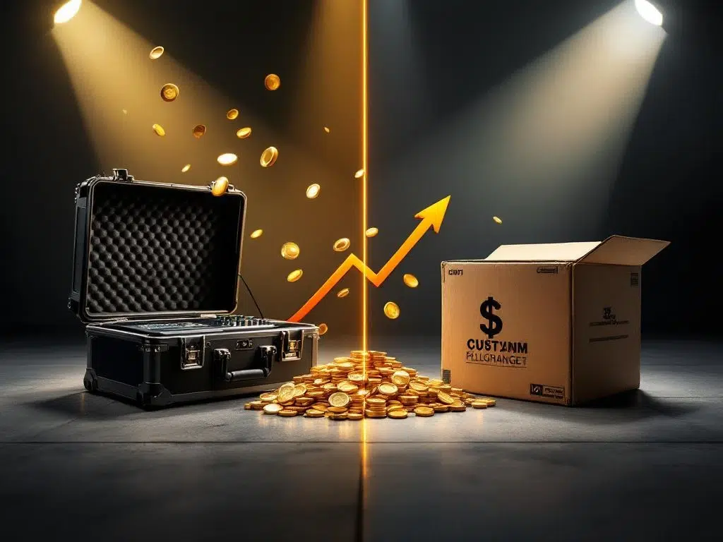What is the TCO of custom flightcases versus standard solutions?