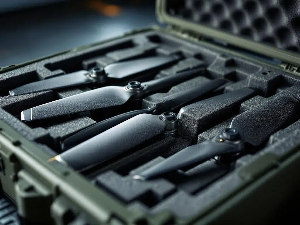 How do you package military drone propellers without damage?