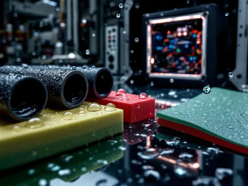 Which gasket materials guarantee long-term water resistance?
