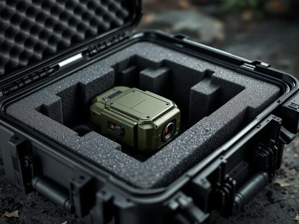 How do you protect thermal cameras in military drone cases?