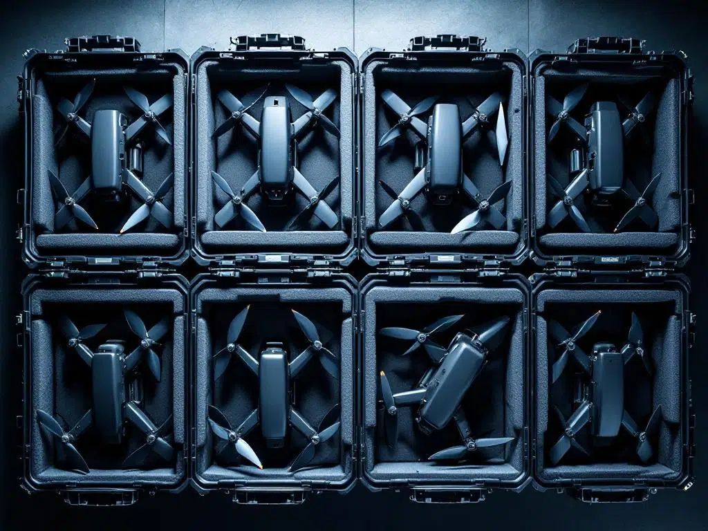 What stackability is required for military drone transport?