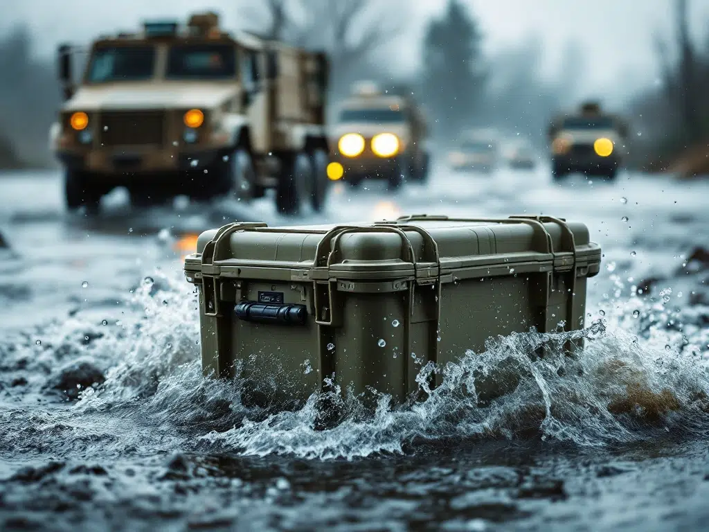 What level of water resistance is required for military equipment?